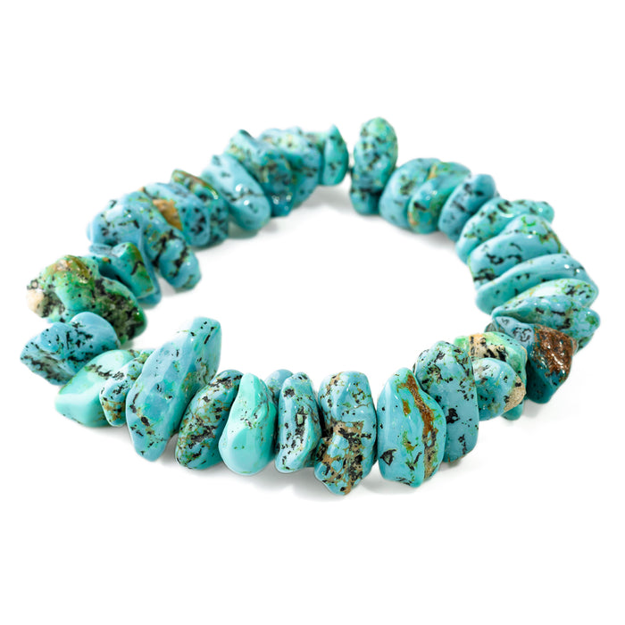 Kingman Turquoise 15-25mm Nugget Green 9-10 Inch Strands- Limited Editions