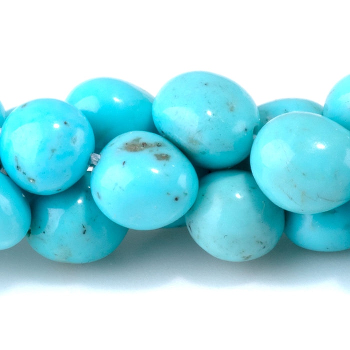 Nacozari Turquoise 8-11mm Blue Pebble Bead - 15-16 Inch