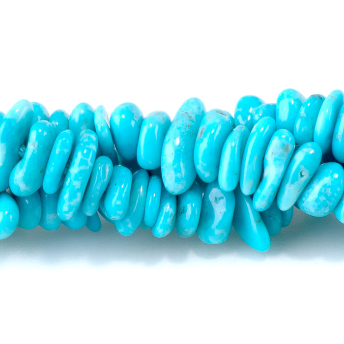 Sleeping Beauty Turquouise 4-6mm Blue Chip Bead - 15-16 Inch