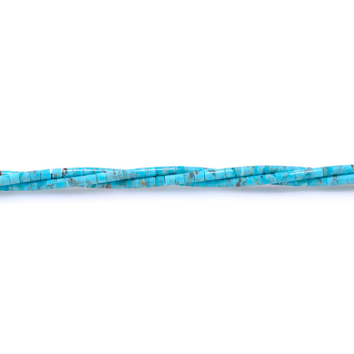 Sleeping Beauty Turquoise 3mm Heishi - 15-16 Inch