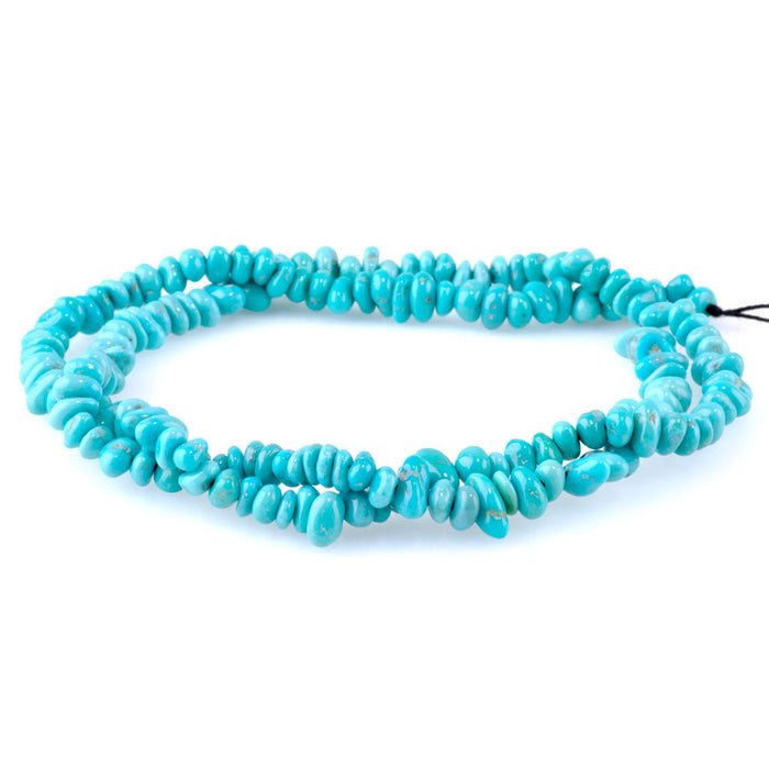 Sleeping Beauty Turquoise 4-7mm Pebble 18 Inch - Limited Editions