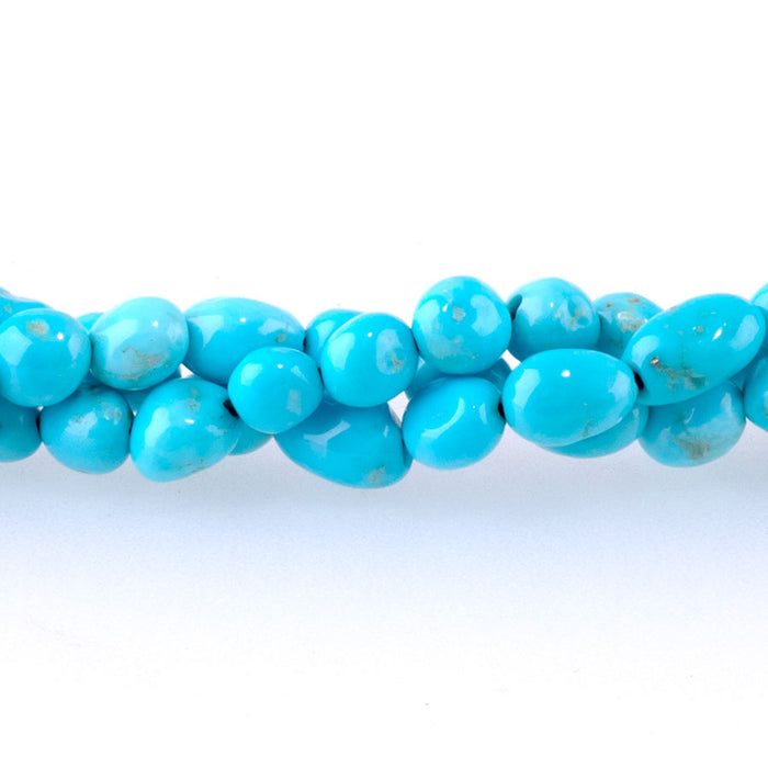 Sleeping Beauty Turquoise 4mm Pebble 18 Inch - Limited Editions