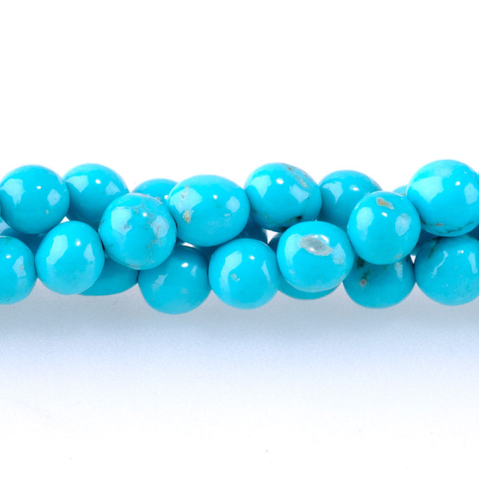 Sleeping Beauty Turquoise 5mm Pebble - 15-16 Inch