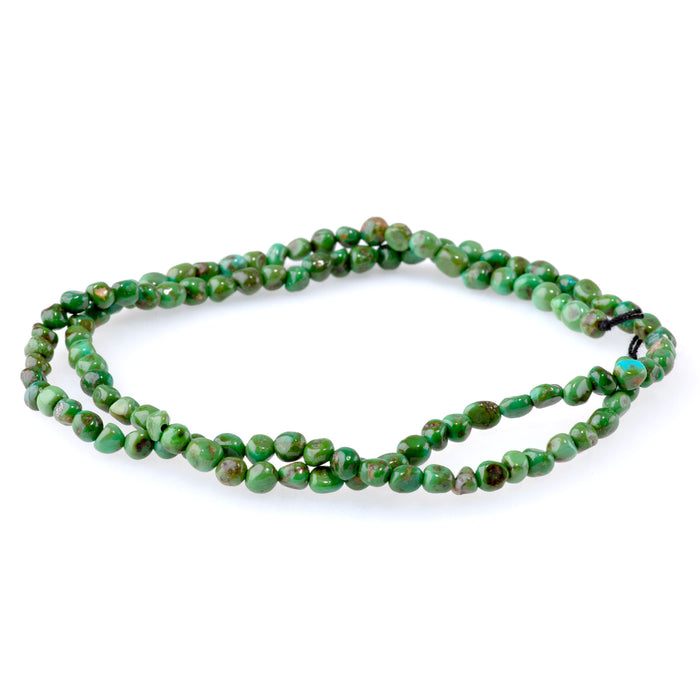 Sonoran Gold Turquoise 3-4mm Pebble - 17-18 Inch