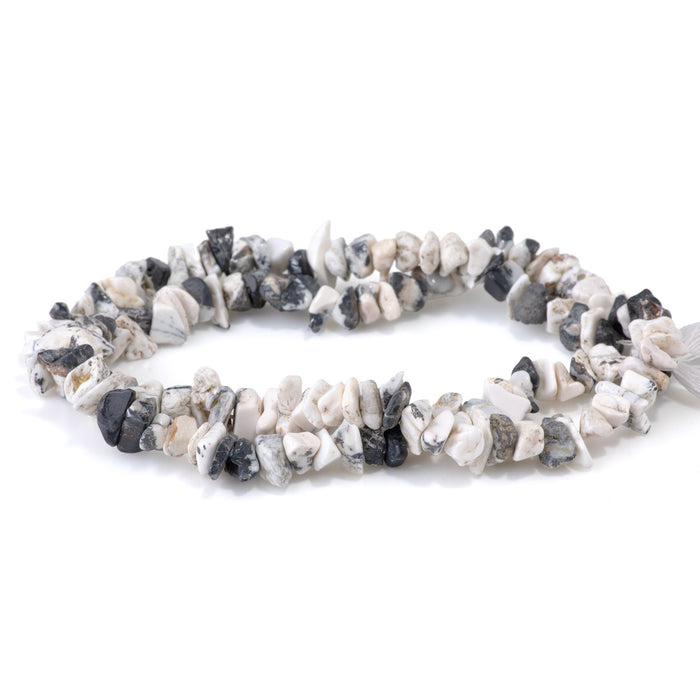 White Buffalo 6-8mm Chip Bead - 15-16 Inch