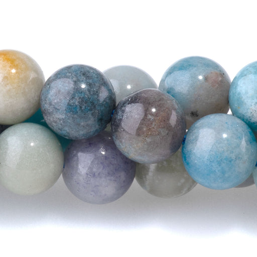 This is a Dakota Stones 8mm Trolleite Gemstone strand with round beads in 15-16 inch strand.