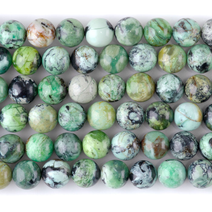 Variscite 10mm Round A Grade - 15-16 Inch