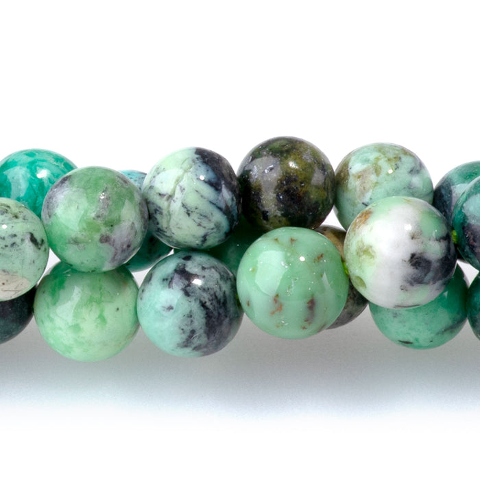 Variscite 6mm Round A Grade - 15-16 Inch