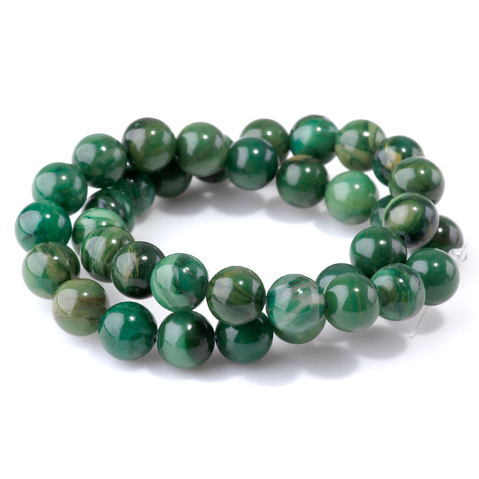 Verdite 10mm Round - 15-16 Inch