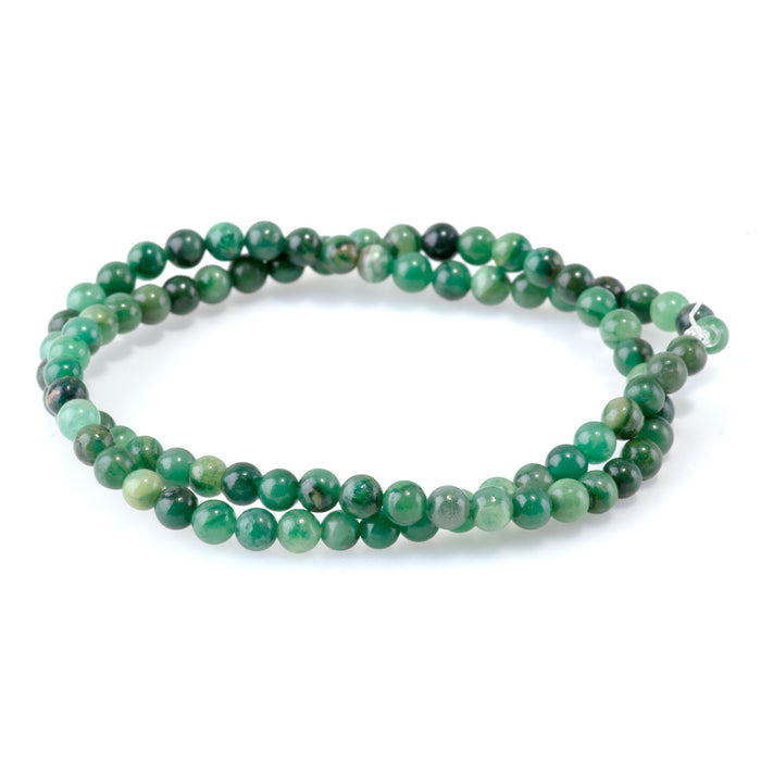 Verdite 4mm Round - 15-16 Inch