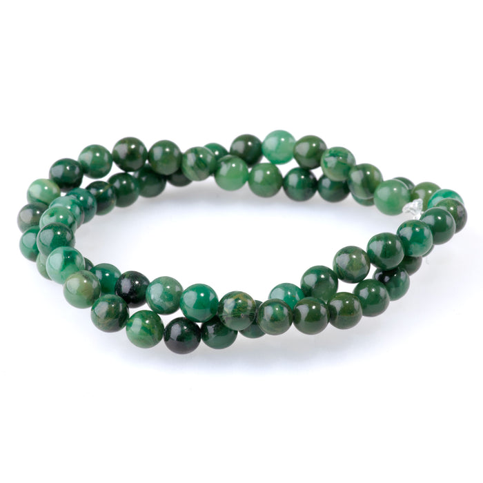 Verdite 6mm Round - 15-16 Inch