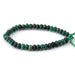This is a Dakota Stones 8mm Verdite Large Hole Gemstone strand with faceted rondelle beads in 8 inch strand.