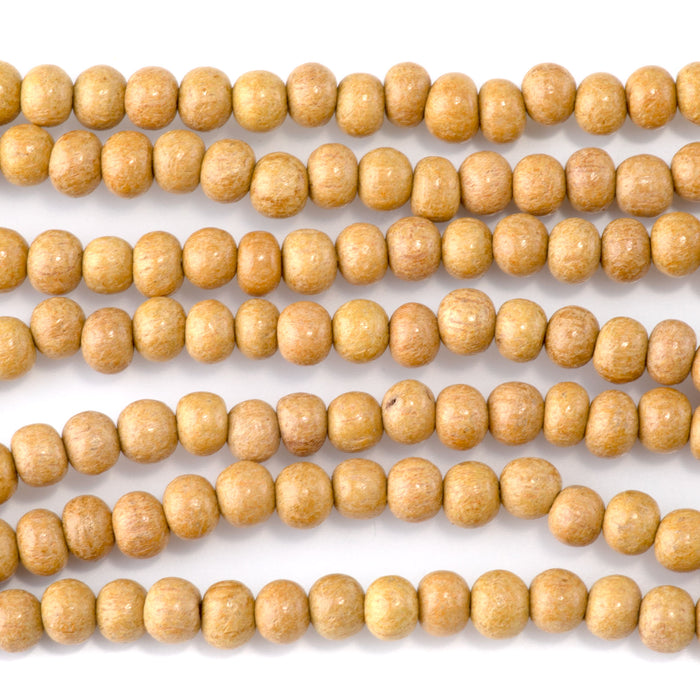 This is a Dakota Stones 6mm Nangka Gemstone strand with round beads in 15-16 inch strand.