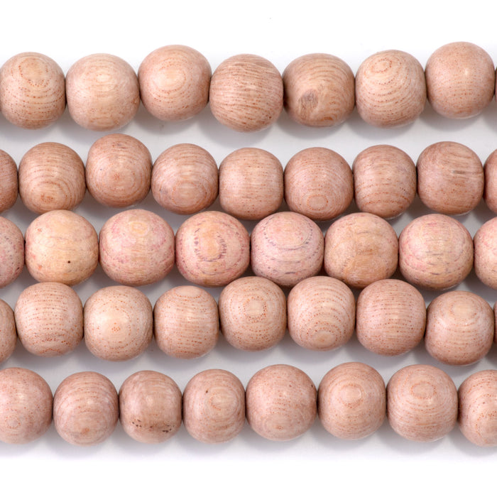 This is a Dakota Stones 10mm Rose Wood Gemstone strand with round beads in 15-16 inch strand.