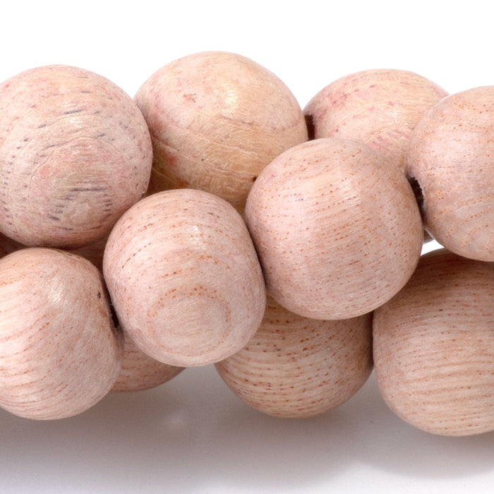 This is a Dakota Stones 10mm Rose Wood Gemstone strand with round beads in 15-16 inch strand.