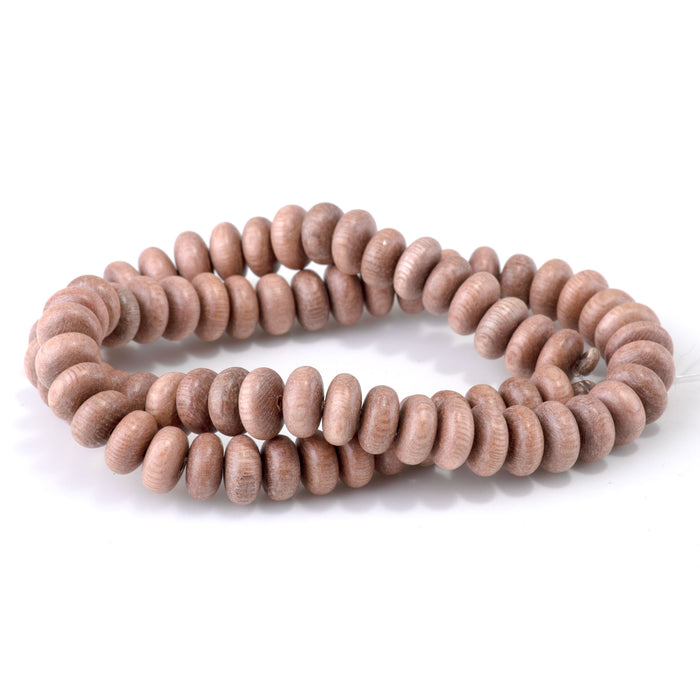 Rosewood 10mm Rondelle Bead - 15-16 Inch