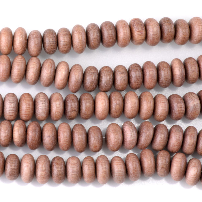 Rosewood 10mm Rondelle Bead - 15-16 Inch