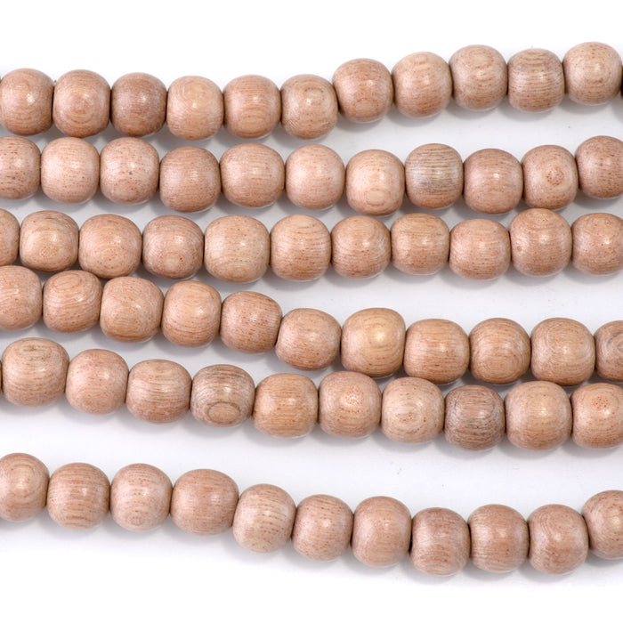 This is a Dakota Stones 8mm Rose Wood Gemstone strand with round beads in 15-16 inch strand.