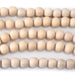 This is a Dakota Stones 10mm White Wood Gemstone strand with round beads in 15-16 inch strand.