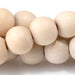 This is a Dakota Stones 10mm White Wood Gemstone strand with round beads in 15-16 inch strand.