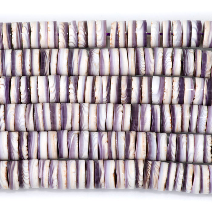 Wampum Shell 10mm Heishi - 15-16 Inch