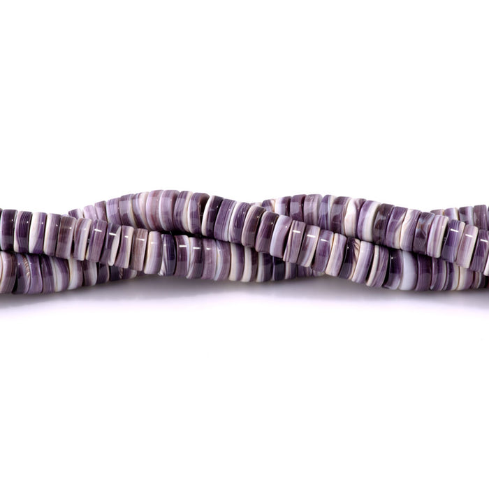 Wampum Shell 10mm Heishi - 15-16 Inch