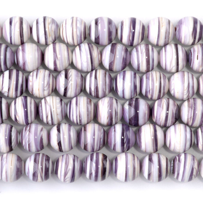 Wampum Shell 10mm Round - 15-16 Inch
