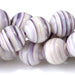 This is a Dakota Stones 10mm Wampum Shell Gemstone strand with round beads in 15-16 inch strand.
