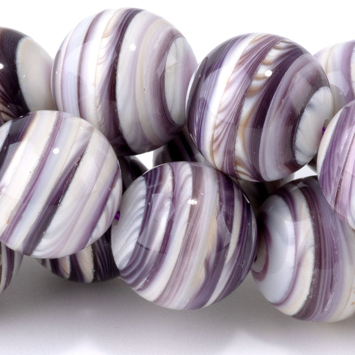 Wampum Shell 12mm Round - 15-16 Inch