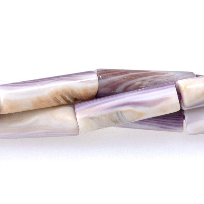 Wampum Shell 4x14mm Tube - 15-16 Inch