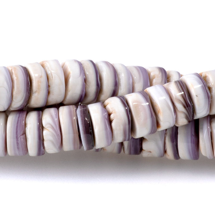 Wampum Shell 6mm Heishi - 15-16 Inch