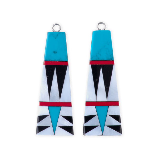 This is a Dakota Stones Mop Turquoise Jet pendant from the Dakota Stones collection.