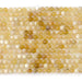 This is a Dakota Stones 4mm Yellow Opal Banded Gemstone strand with AA grade faceted round beads in 15-16 inch strand.