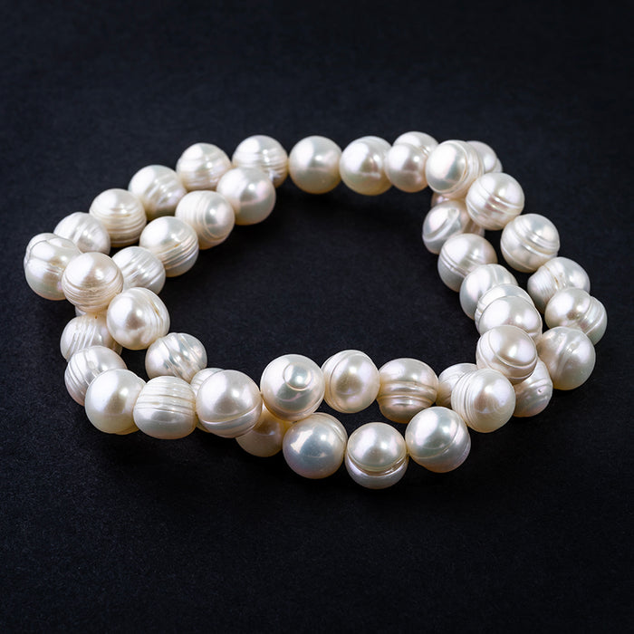 SHOW Potato Freshwater 8.5-9mm White Pearl Strand