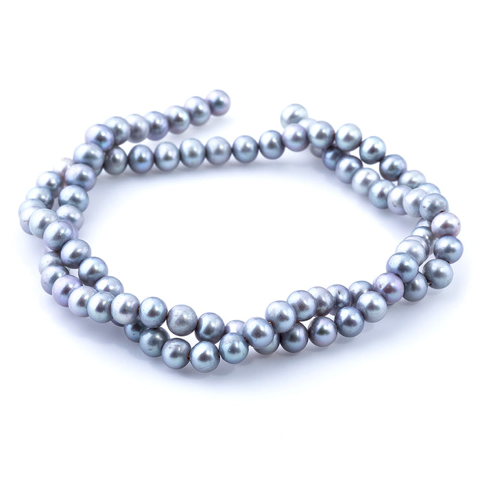 SHOW Potato Freshwater 5-5.5mm Moonlight Blue Pearl Strand