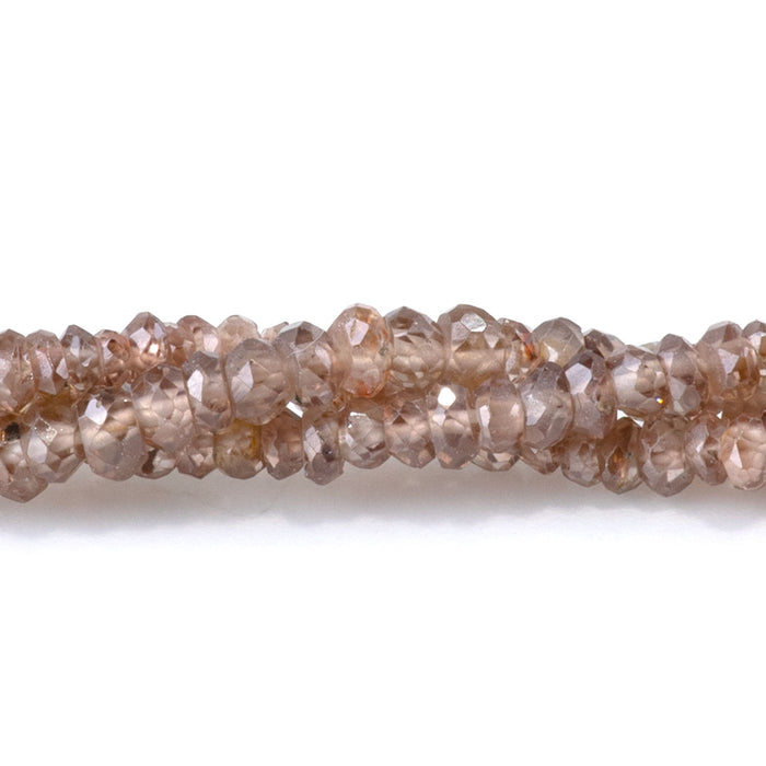 Zircon (Natural) 1-4mm Champagne Faceted Chip - 15-16 Inch
