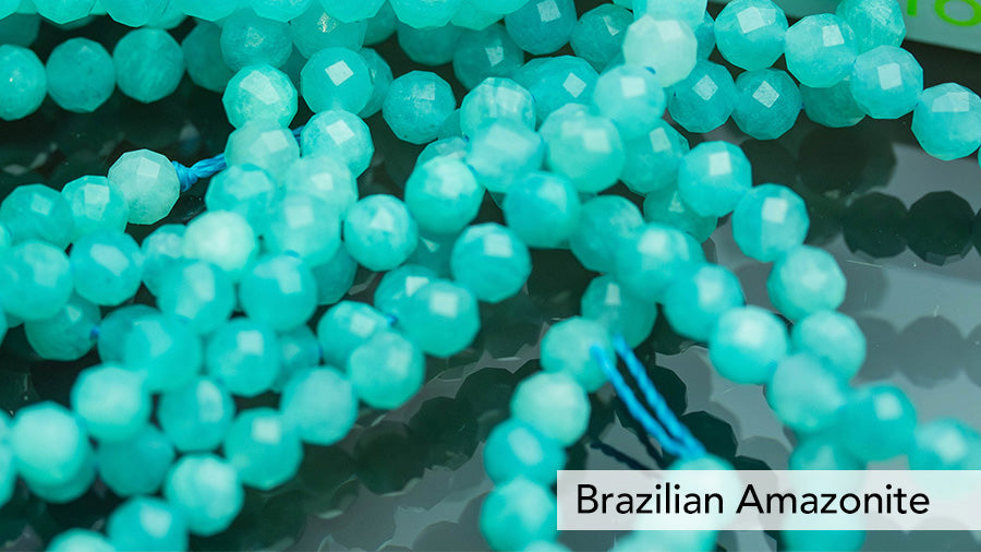 The marbled blue-green of amazonite