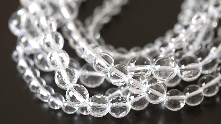 Clear quartz, not glass