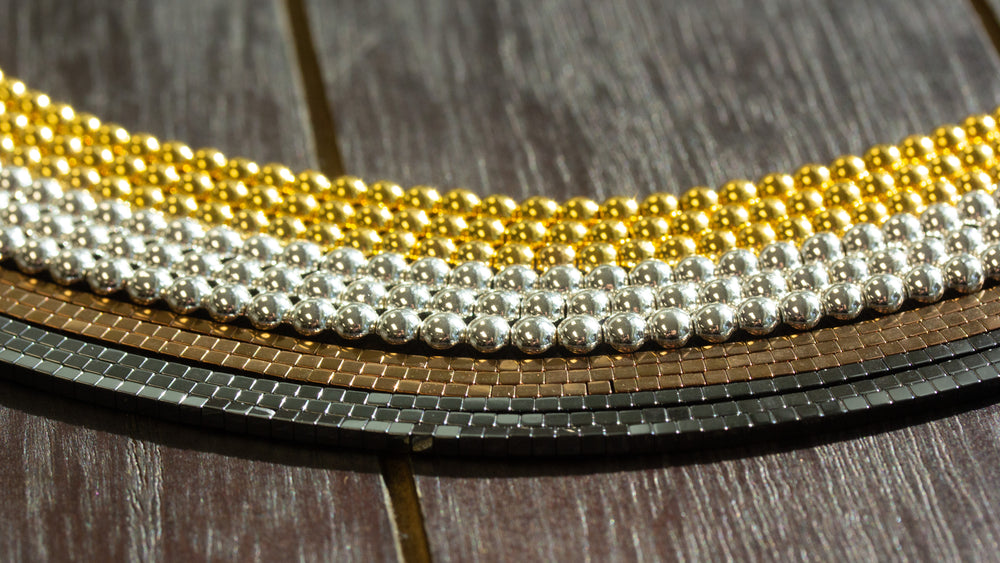 Hematite sizes and cuts — 2mm to 8mm