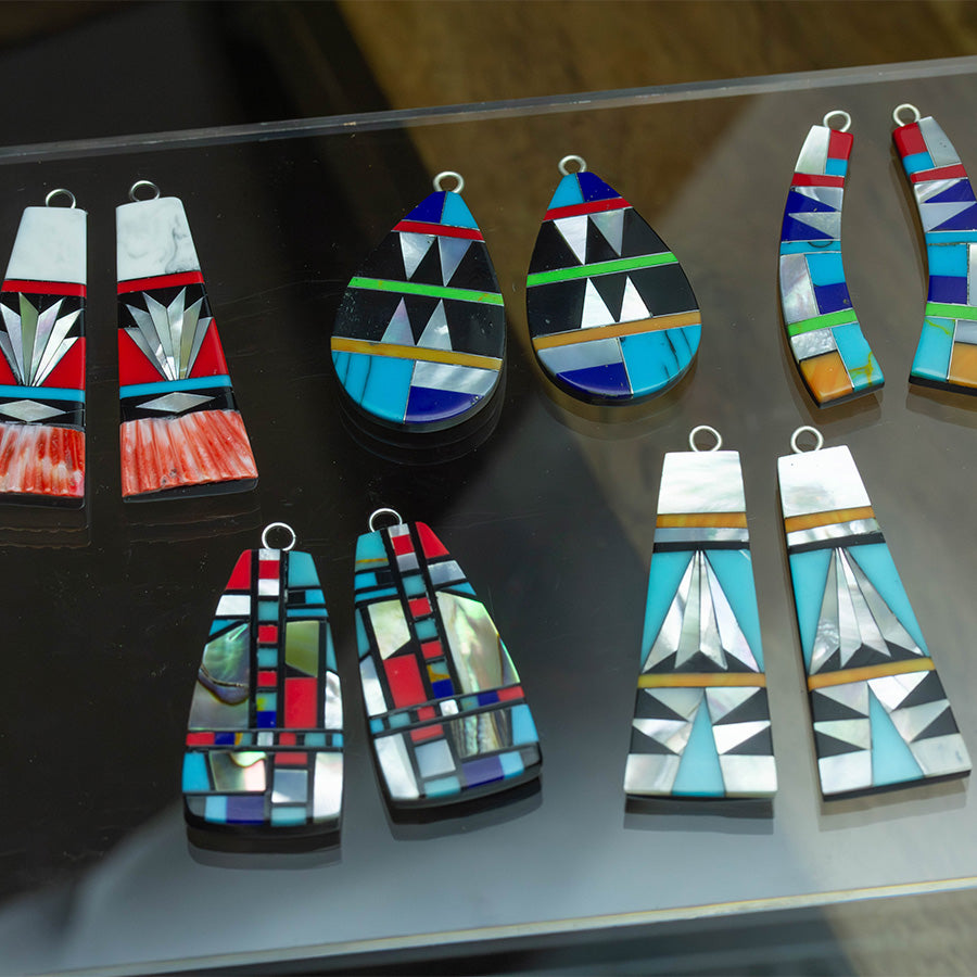 Inlay work, ready to hang