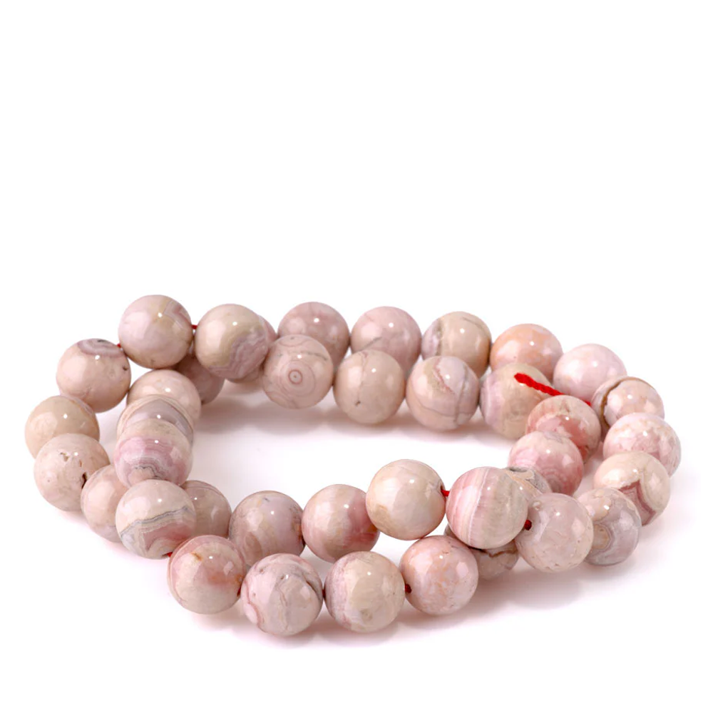 Rhodochrosite Gemstone Beads