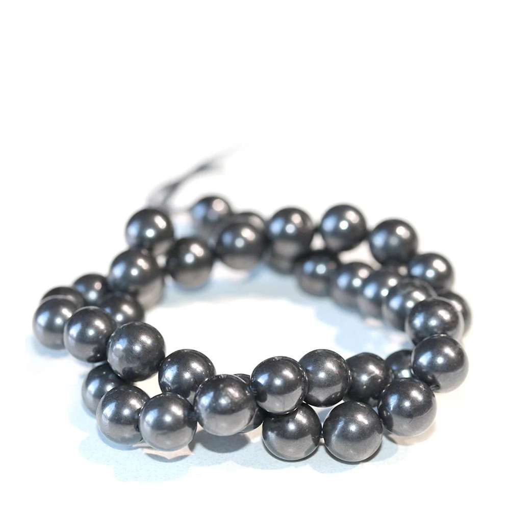 Shungite Gemstone Beads