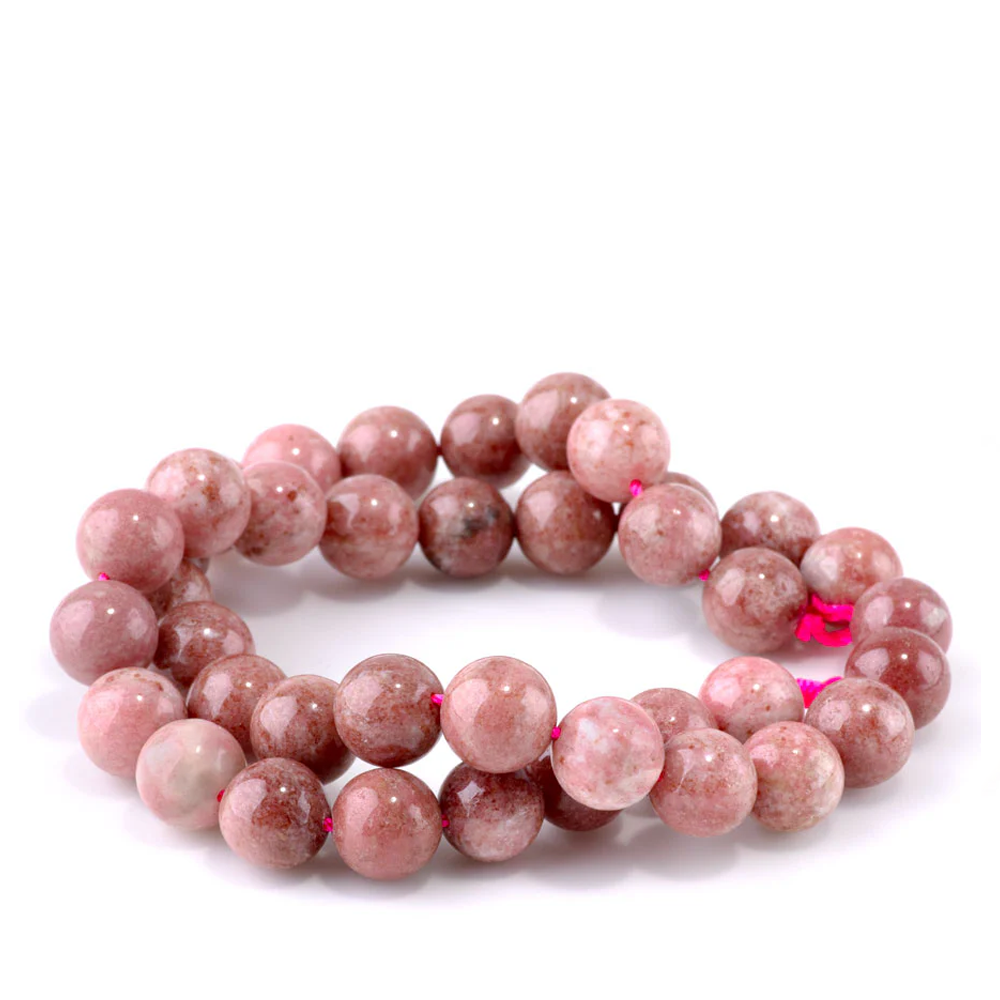 Thulite Gemstone Beads