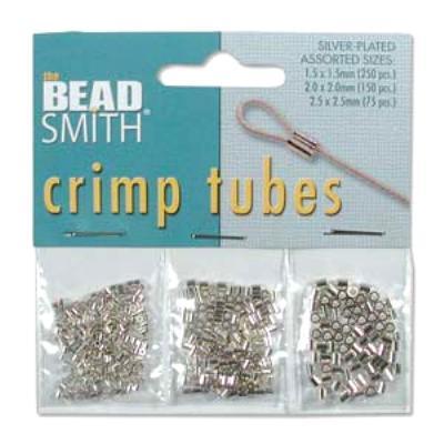 Silver Plated Crimp Tube Assortment Pack