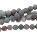 MATTE African Blood Stone 10mm Round 15-16 Inch