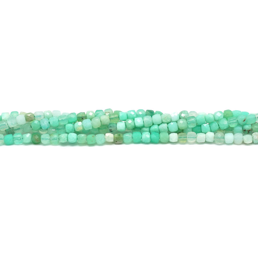 Australian Chrysoprase Faceted 2mm Cube - 15-16 Inch