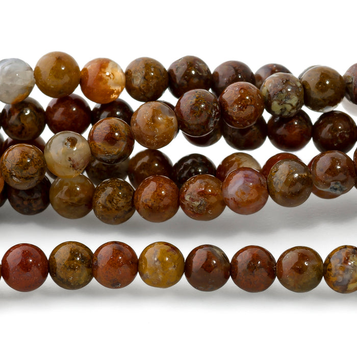 Agua Nueva Agate 4mm Round - 15-16 Inch