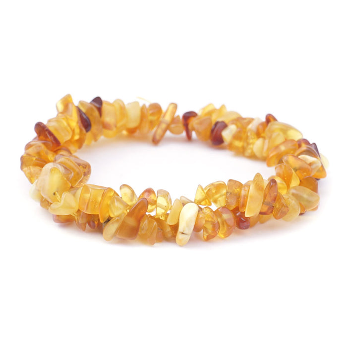 Amber 4X6mm Chip A Grade - 15-16 Inch