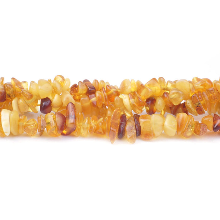 Amber 4X6mm Chip A Grade - 15-16 Inch