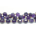 Amethyst Faceted 10mm Energy Prism - 15-16 Inch